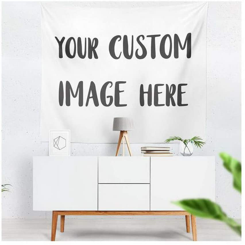 Custom Tapestry Upload Images Banners and Signs Customize For Bedroom