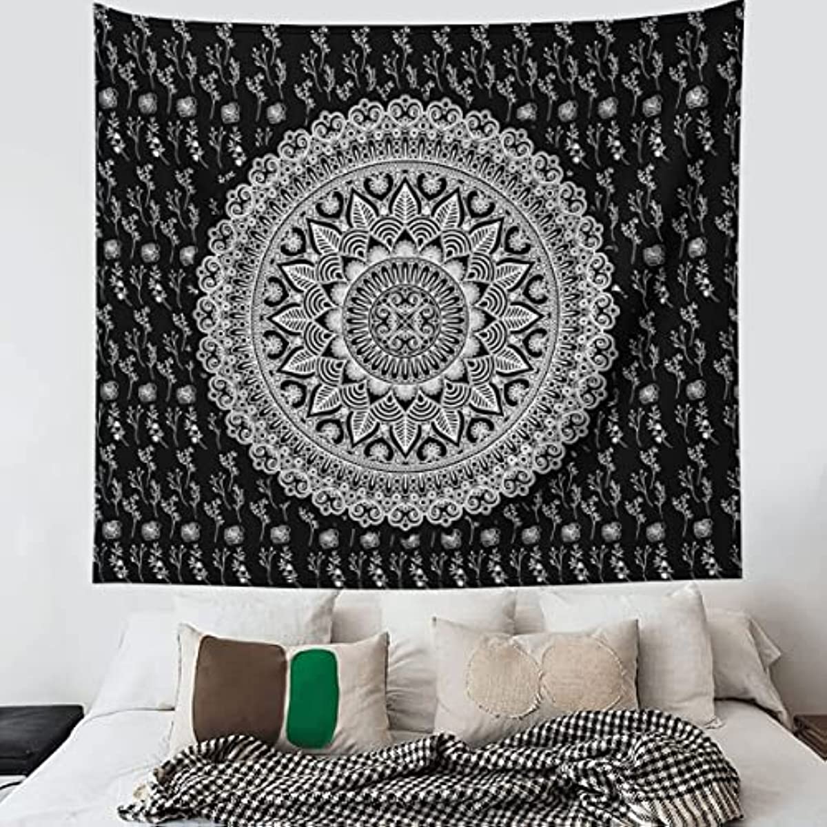 Sinsoledad Mandala Wall Tapestry - Psychedelic Hippie Tapestry Boho Tapestry Wall Hanging as Wall Art for Bedroom, Living Room, Dorm (59"x51")