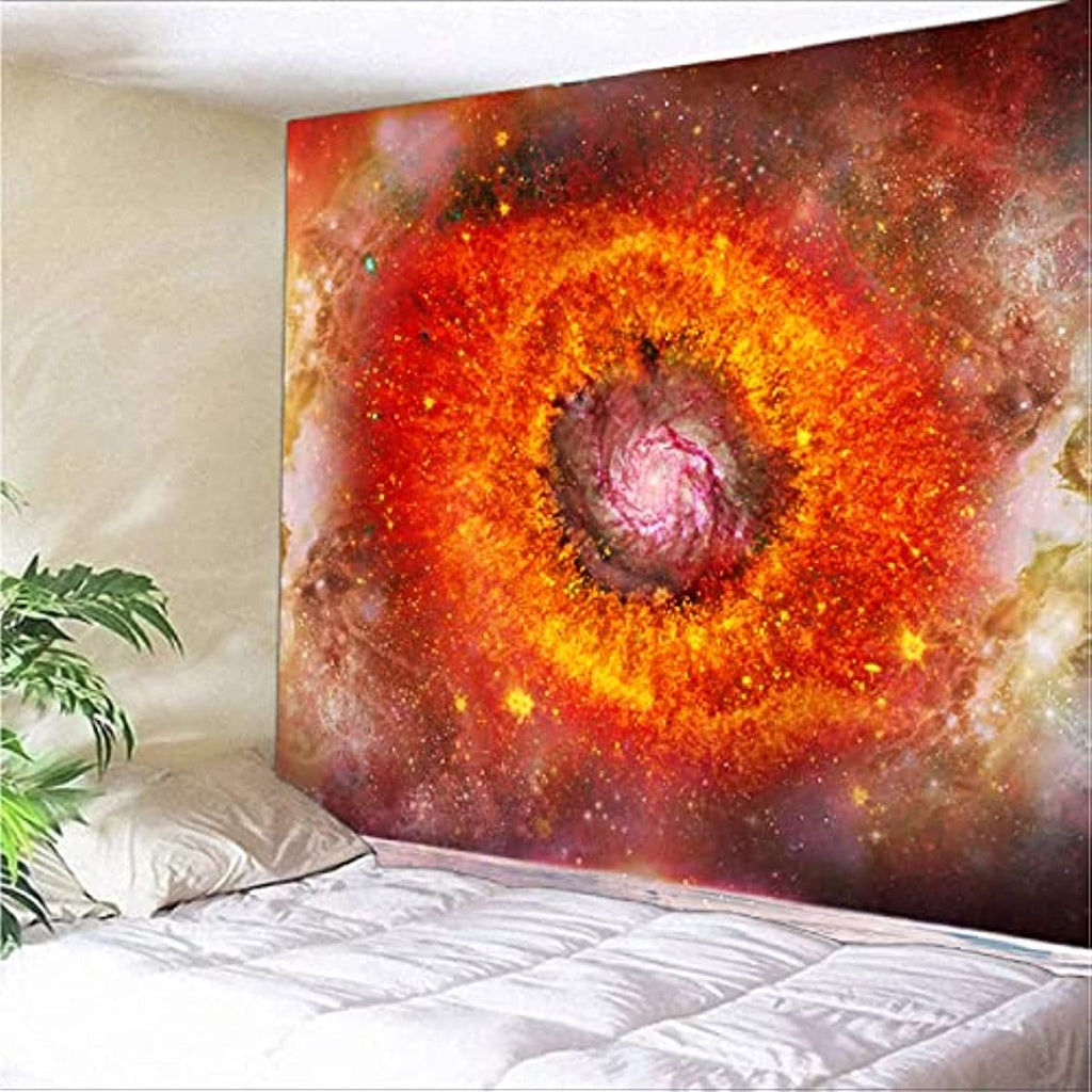 Teaspring Space Blacklight Tapestry Eye of Galaxy Star UV Reactive Wall Tapestries Trippy Universe Nebula Black Light Poster Home Wall Decoration for Bedroom Aesthetic