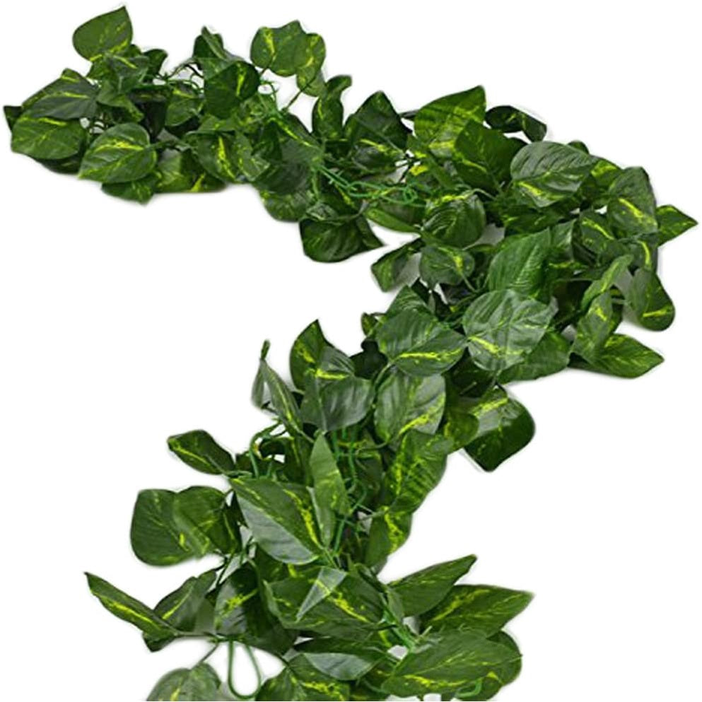 24 Strands Fake Foliage Garland Leaves Decoration Artificial Greenery Ivy Vine Plants for Home Decor Indoor Outdoors