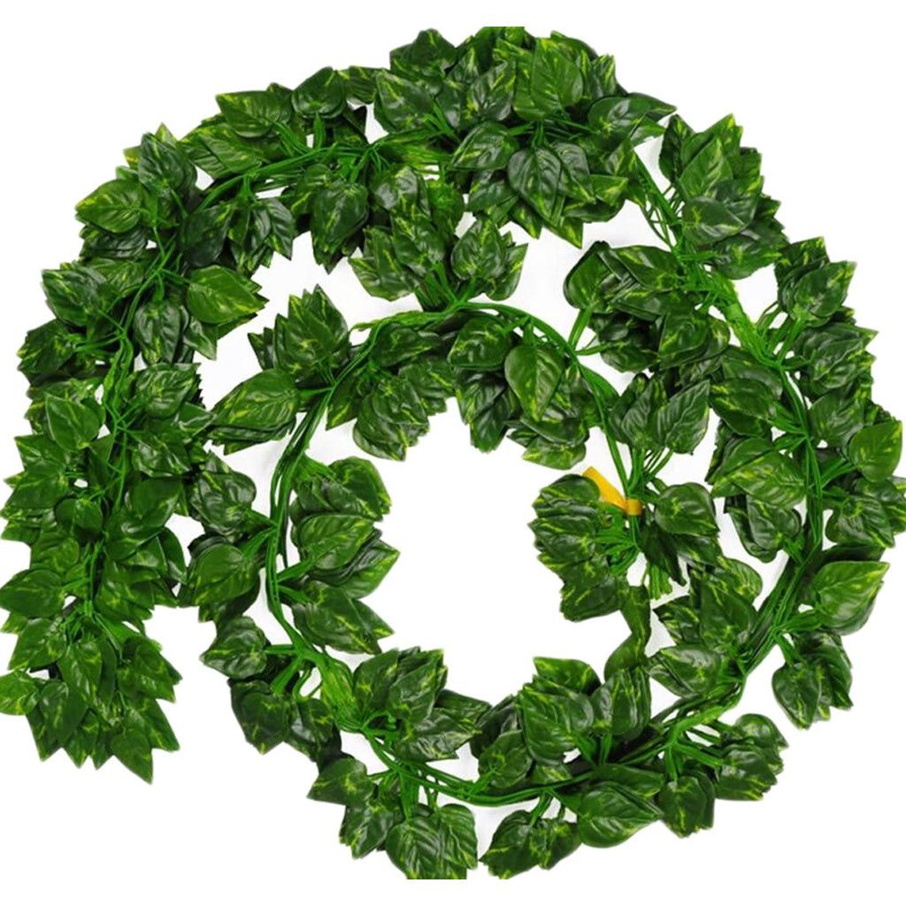 24 Strands Fake Foliage Garland Leaves Decoration Artificial Greenery Ivy Vine Plants for Home Decor Indoor Outdoors