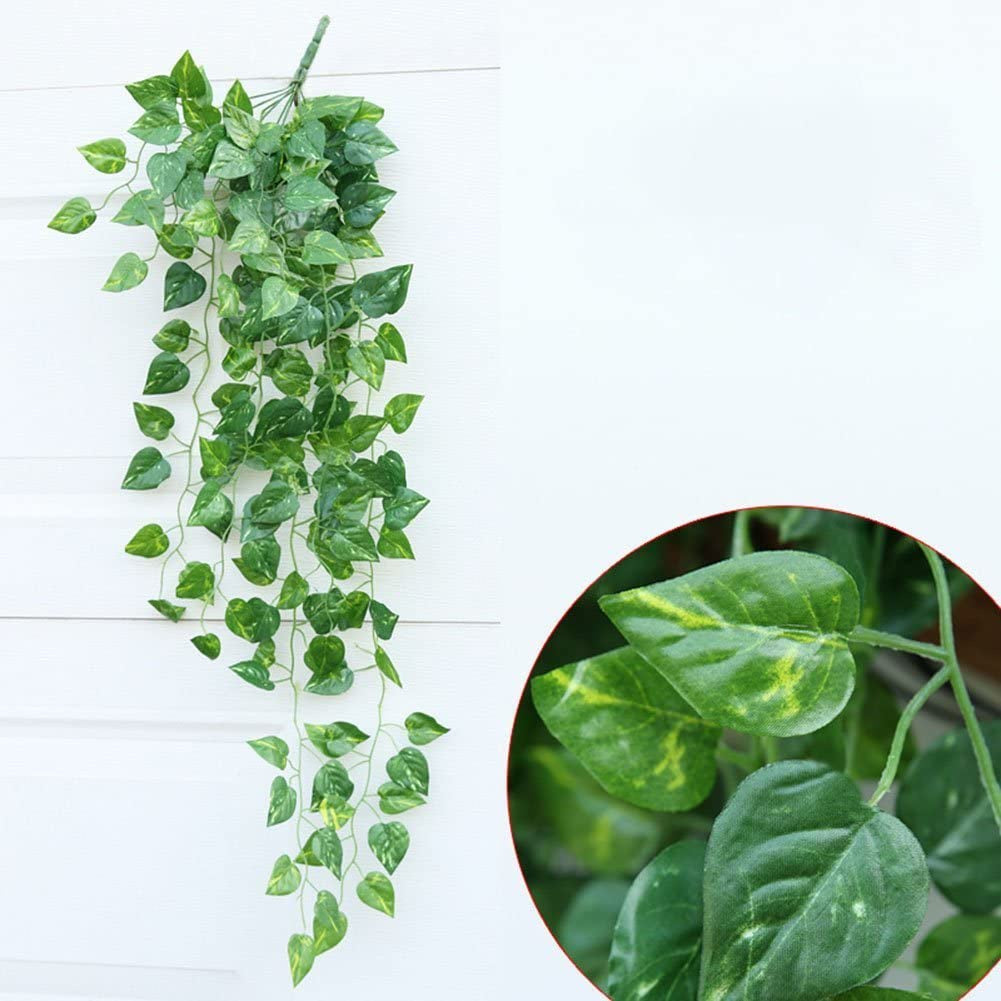 24 Strands Fake Foliage Garland Leaves Decoration Artificial Greenery Ivy Vine Plants for Home Decor Indoor Outdoors