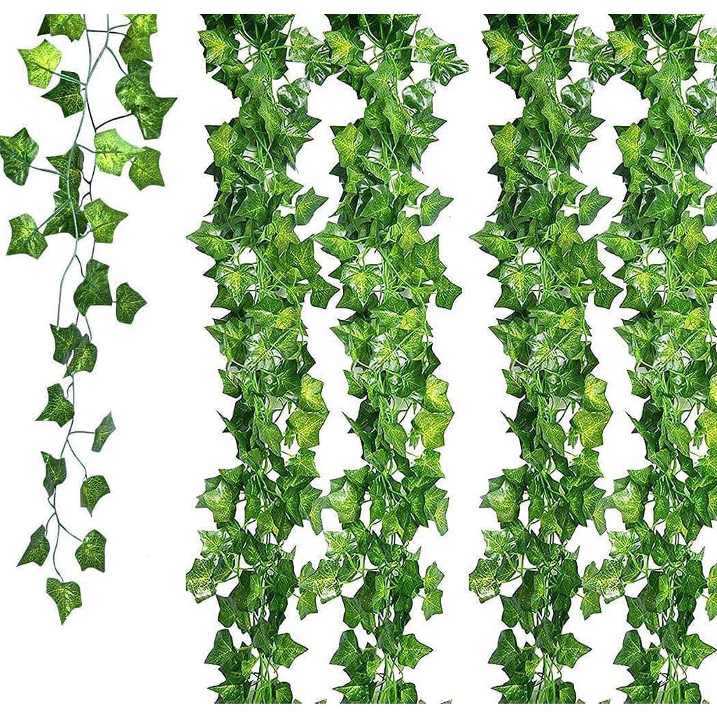 24 Strands Fake Foliage Garland Leaves Decoration Artificial Greenery Ivy Vine Plants for Home Decor Indoor Outdoors