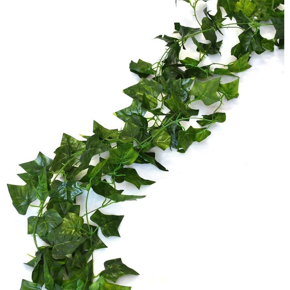 24 Strands Fake Foliage Garland Leaves Decoration Artificial Greenery Ivy Vine Plants for Home Decor Indoor Outdoors