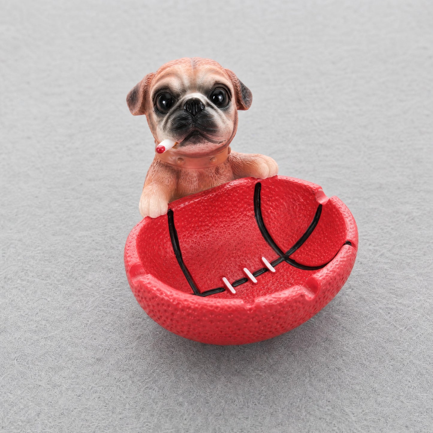 Cute Pug Dog Resin Ashtray Ornament