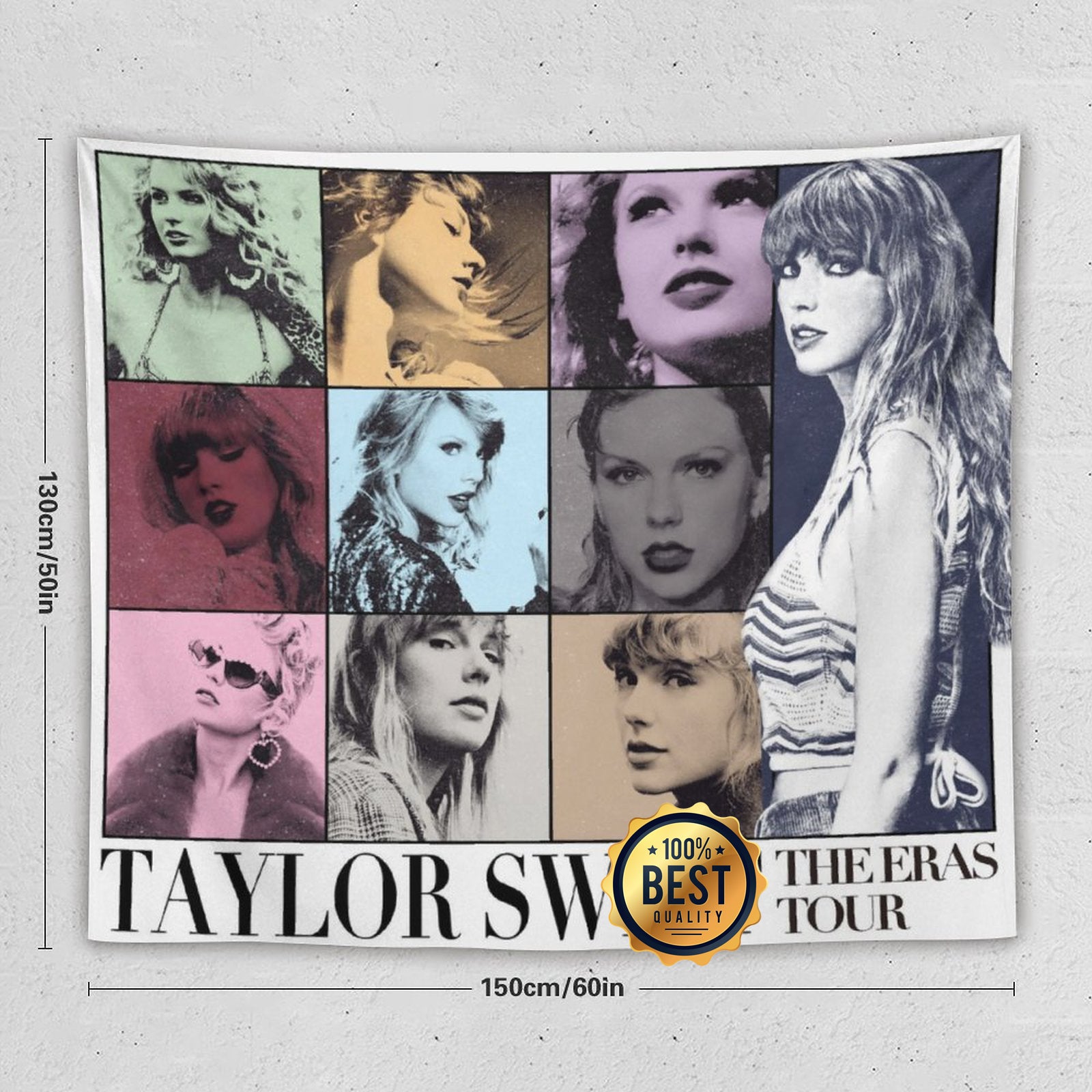 Taylor Swift 2024 The Eras Tour Tapestry 48 in tall X 31 in wide NEW