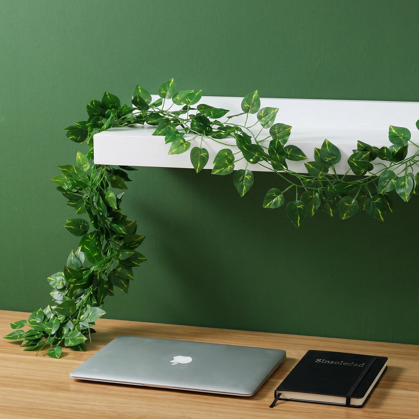 360 Feet 48 Pack Fake Greenery Hanging Garland, Ivy Leaf Plants, Vine Leaves, Fake Flowers Foliage for Bedroom Garden Wall Decor