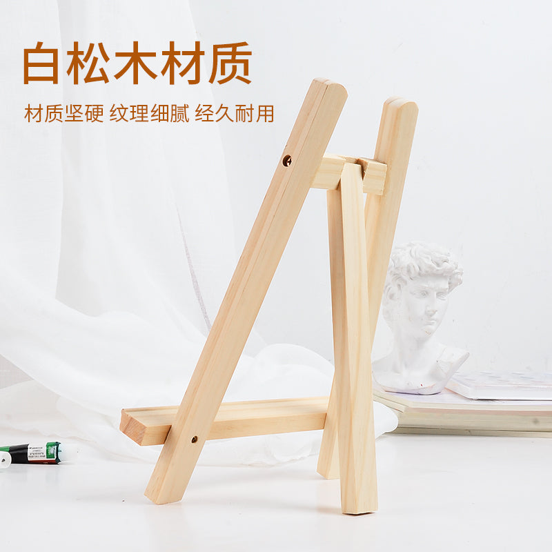 Small Tabletop Display Stand 8 inch Wooden Table Top A-Frame Artist Easel Canvas Photo Picture Sign Holder Stand