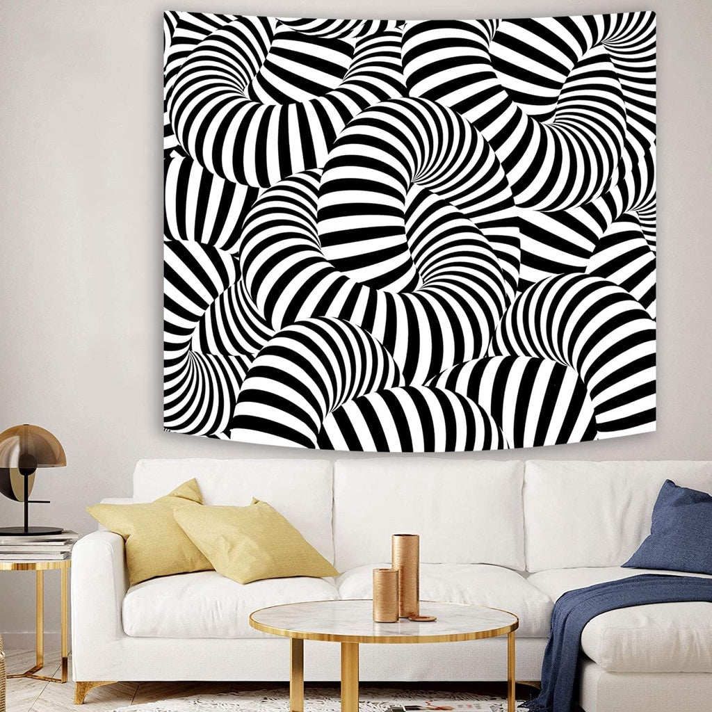 Optical discount illusion tapestry