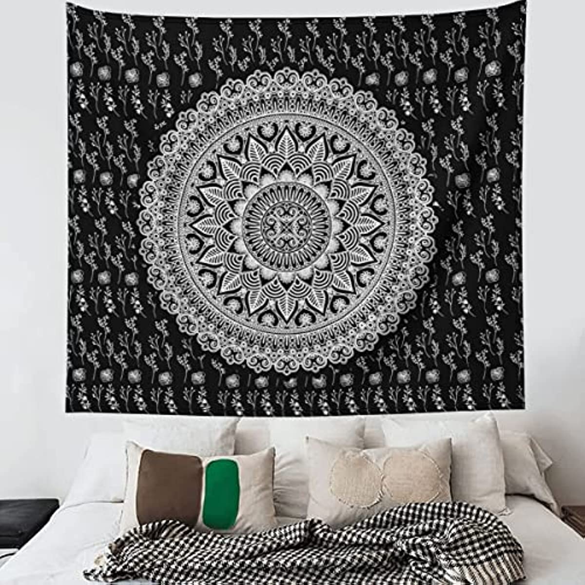 Sinsoledad Mandala Psychedelic T Tapestry Hippie Tapestry – Wall - AOWART Boho