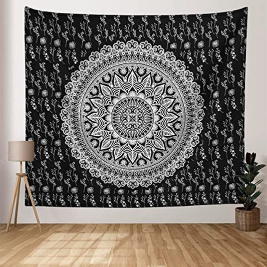 Sinsoledad Mandala Wall Tapestry - Psychedelic Hippie Tapestry Boho Tapestry Wall Hanging as Wall Art for Bedroom, Living Room, Dorm (59"x51")