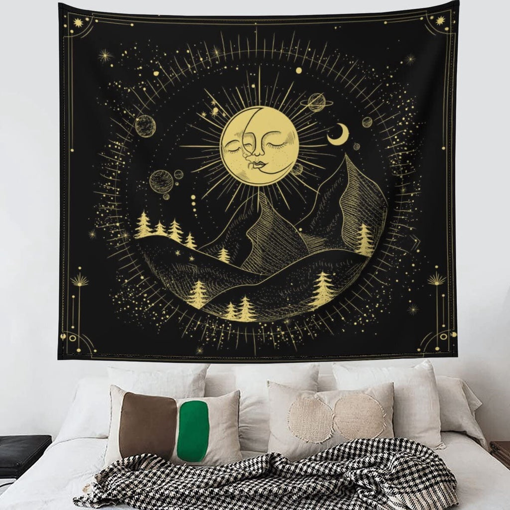 Sun moon best sale wall tapestry